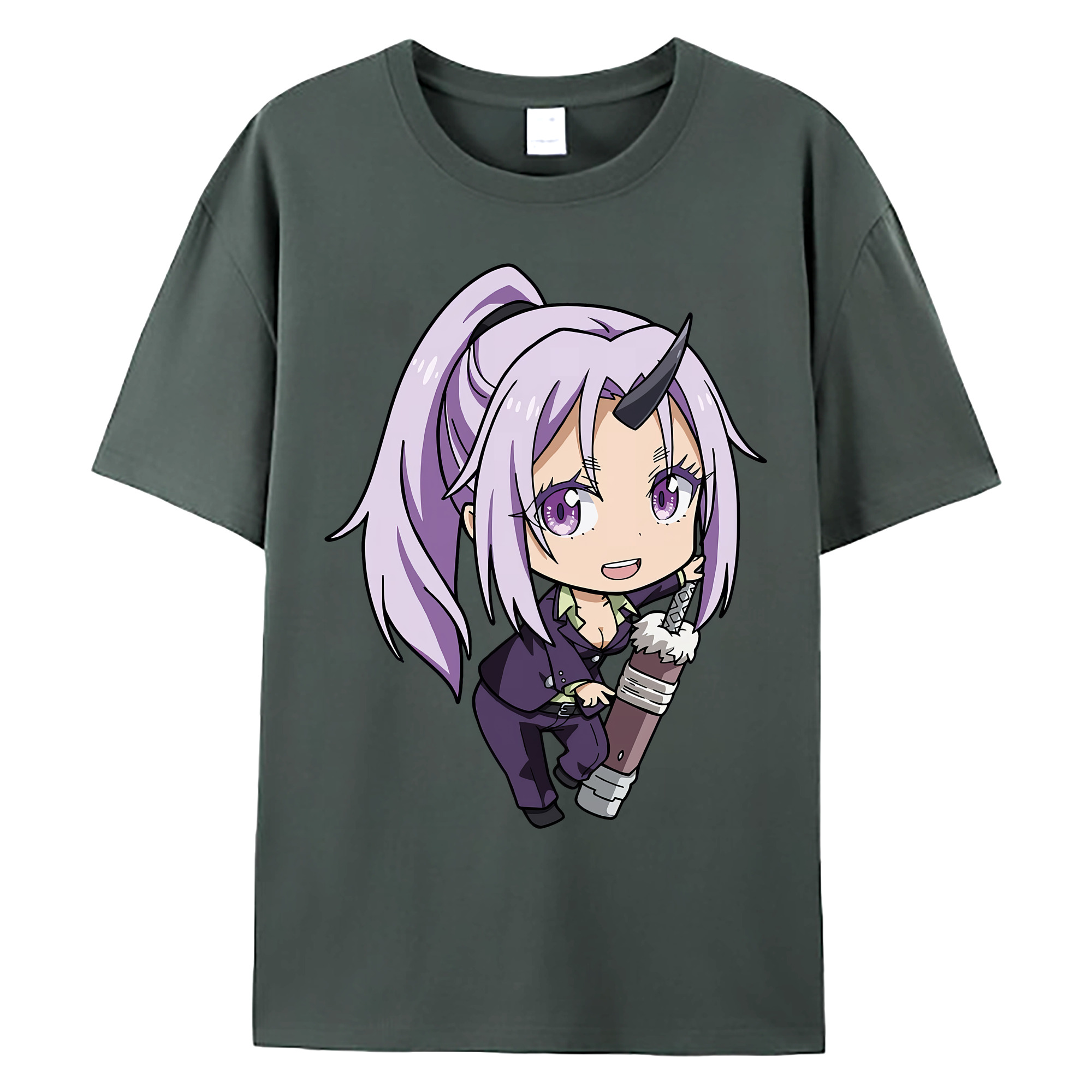 （画像用） 転スラ Regarding Reincarnated to Slime 綿100％ メンズ半袖Tシャツ｜肌触りやわらか＆通気性